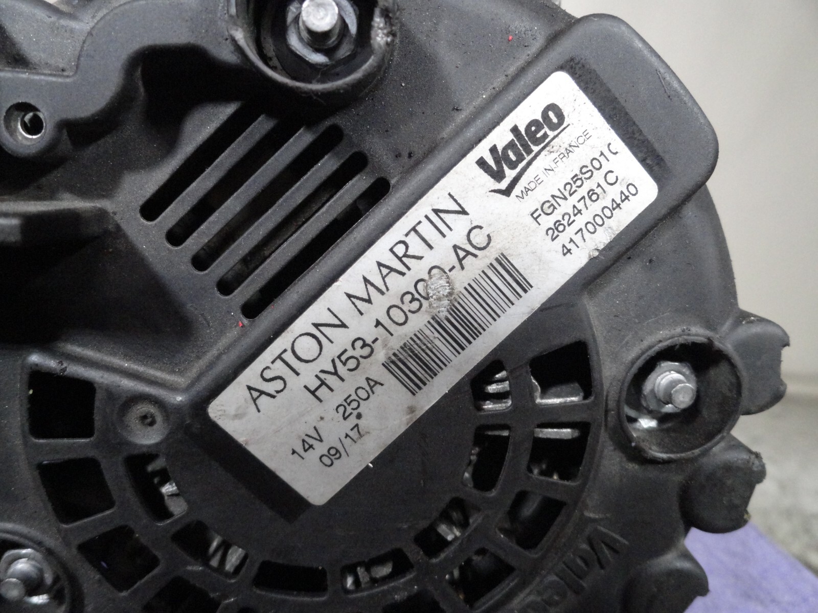 Alternator HY53-10300-AC OEM Aston Martin 2017