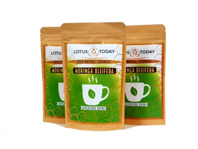 LOTUS TODAY MORINGA HERBAL TEA 100% Fresh Green TEA FOR ENERGY, SEX DRIVE, MOOD LIFT