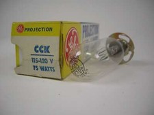 GE Projection Lamp CCK 75W 115-120V NOS