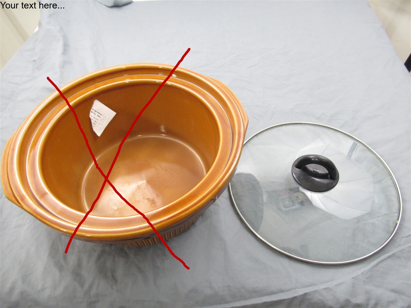 *read description*Rival *BROWN MODEL 3355* Crock Pot Slow Cooker GLASS