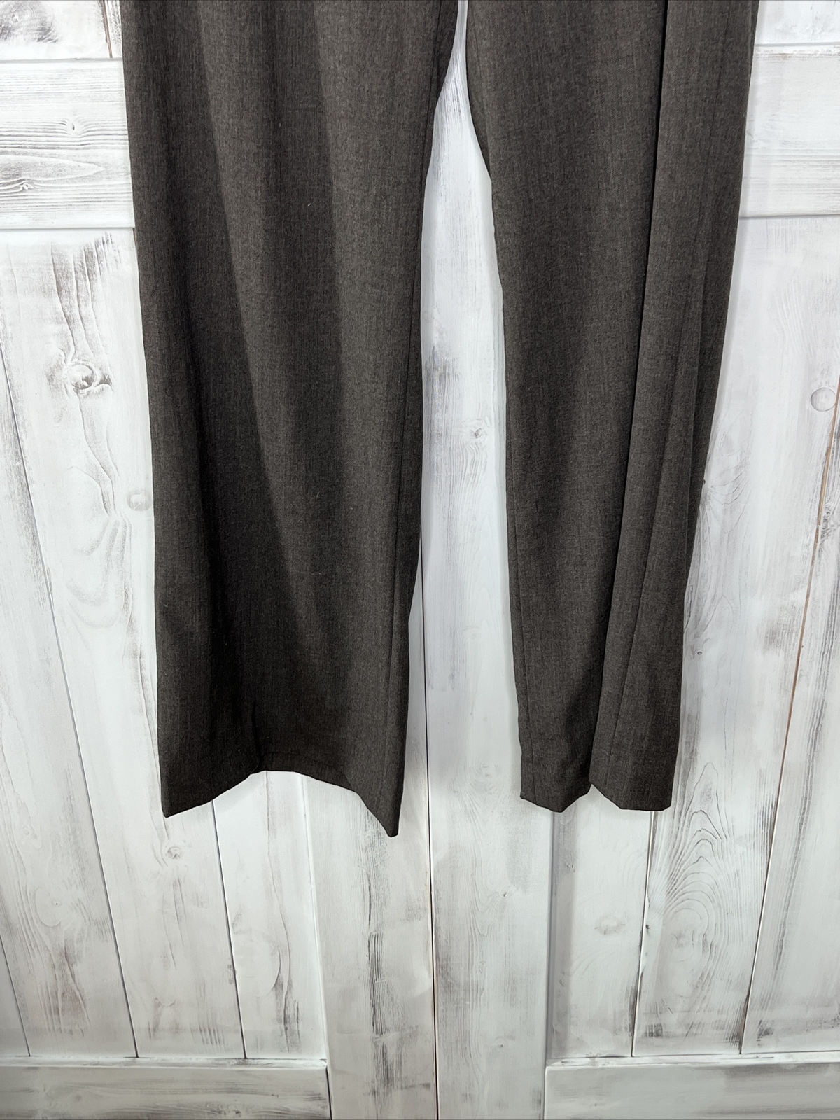 LAUREN Ralph Lauren GRAY WOOL ELASTANE BLEND WORK OFFICE STRAIGHT LEG PANTS 10 thumbnail 2