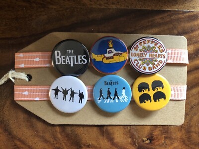 The Beatles Yellow Submarine Sargent Pepper - Button Pin Badge Set - Pop Music