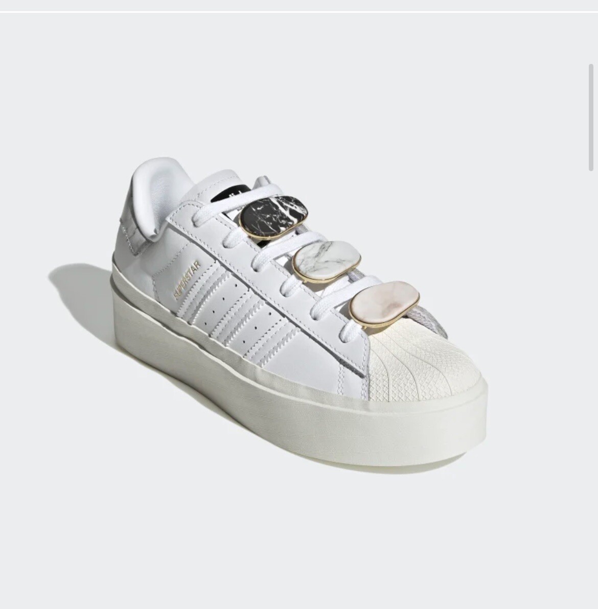 BRAND NEW IN BOX!!!!!!ADIDAS SUPERSTARS WOMENS BODEGA WHITE
