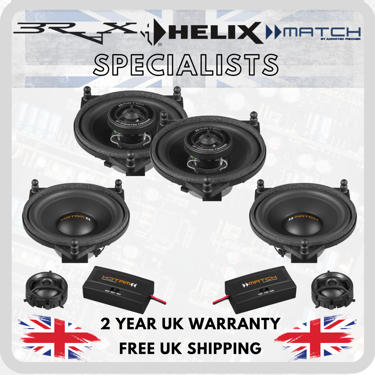 Match by Audiotec Fischer Stage Speaker Upgrade Set for Mercedes