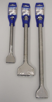 Brand New Lot Of 3 ECEF Chisels For SDS Max Drill 50x400 75x300 40x250