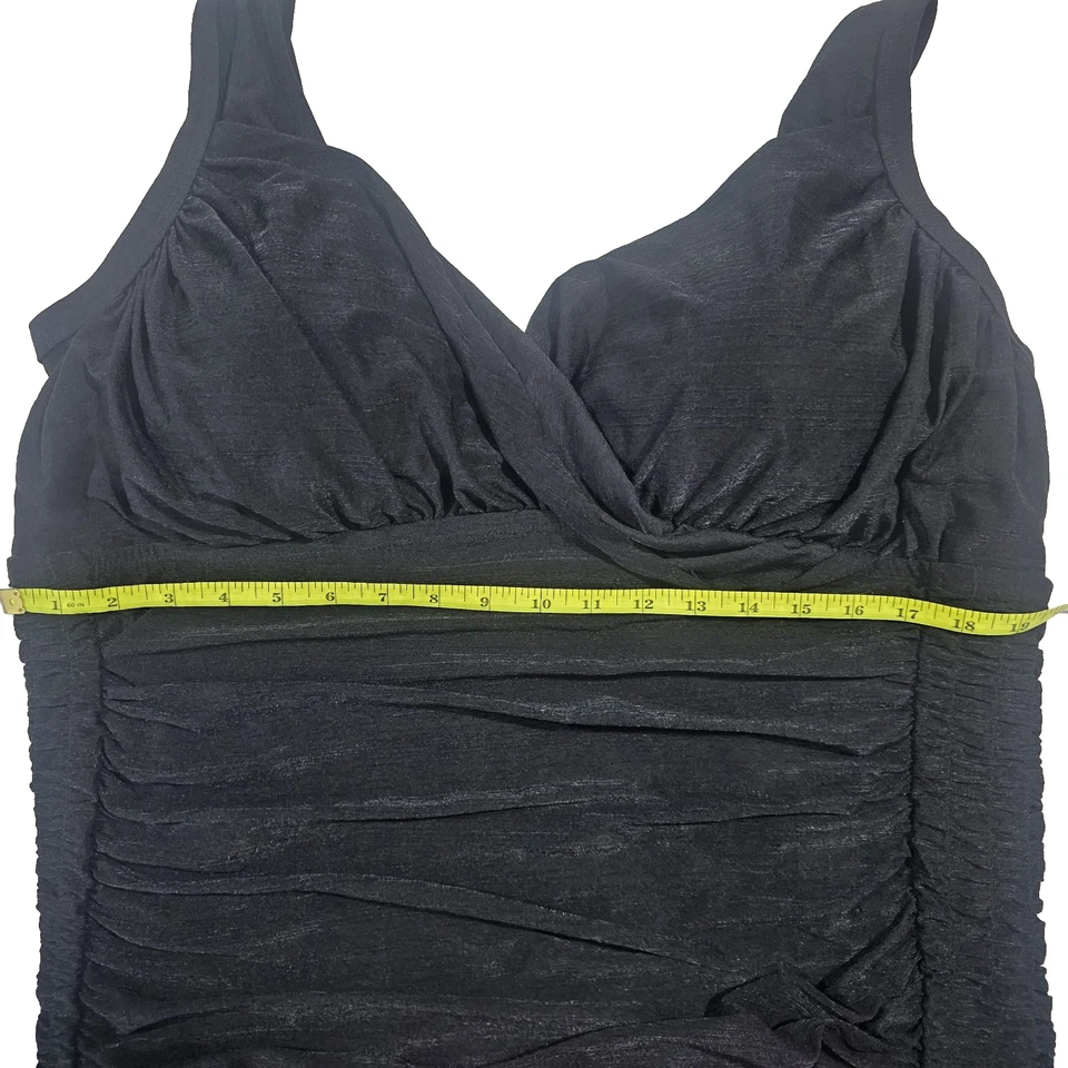 Fashion Bug Black Women's Swimsuit / Dress Size 26W Beach Vacation Resort - Image 3 of 4