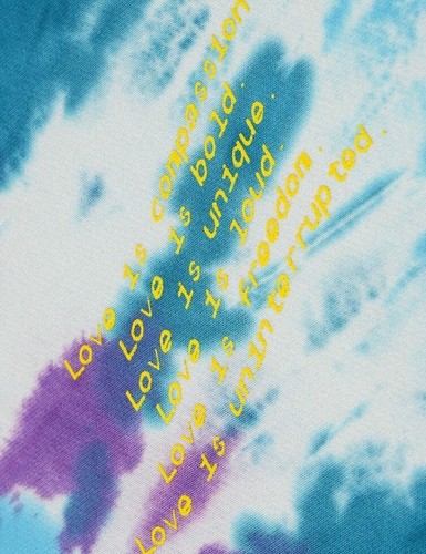 NEW Uninterrupted Love is Solidarity Bird Rapinoe Pride Tye Dye Hoodie L - Picture 3 of 6