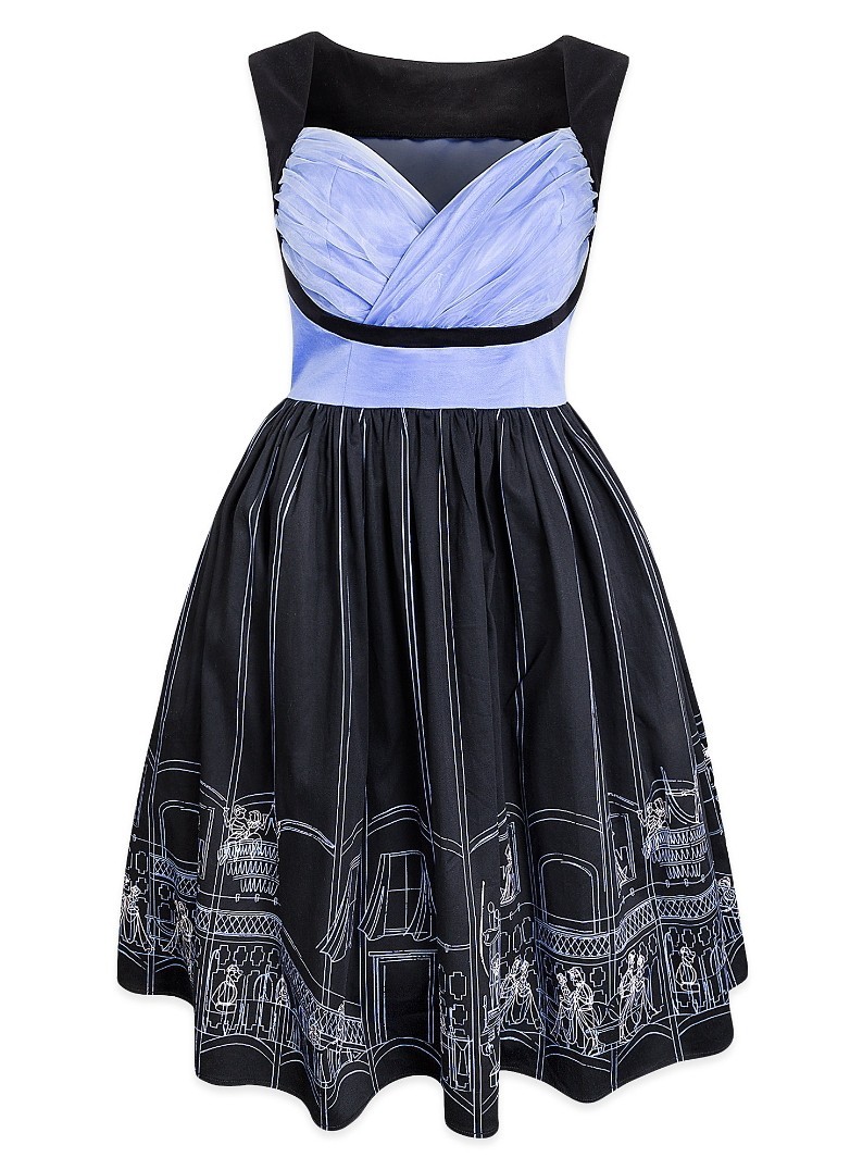 slit on dress MIDNIGHT- Black Double Slit Dress – Dell Scott Collection main image 1