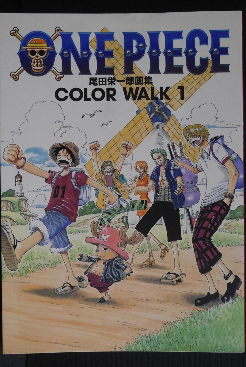 One Piece Color Walk #1 Art Book by Eiichiro Oda, JAPAN