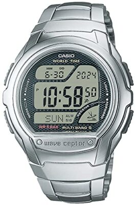 CASIO WAVE CEPTOR WV-58RD-1AJF Funk Herrenuhr Silber NEU aus Japan