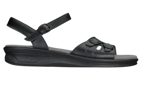 SAS Women's Duo Black Sandal Many Sizes & Widths FREE SHIPPING New In Box