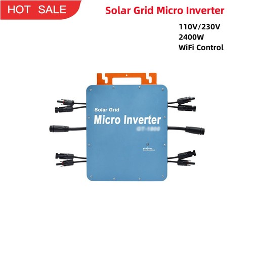 GT-2400 2400W Solar Grid Micro Inverter MPPT WiFi Control IP66 110V/230V