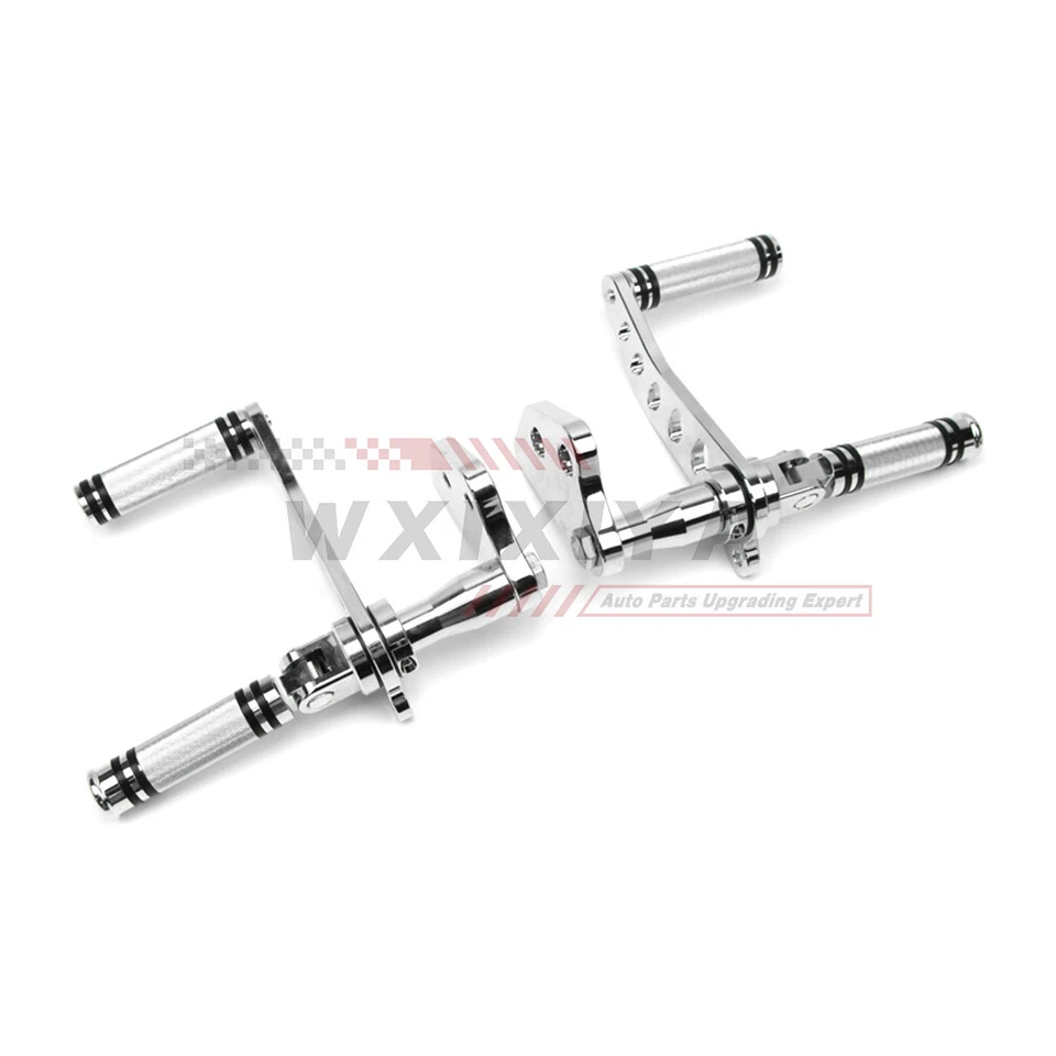 Chrome Billet Forward Control Foot Pegs For Harley-Davidson Super Glide 2000-15 Foto 3 de 4
