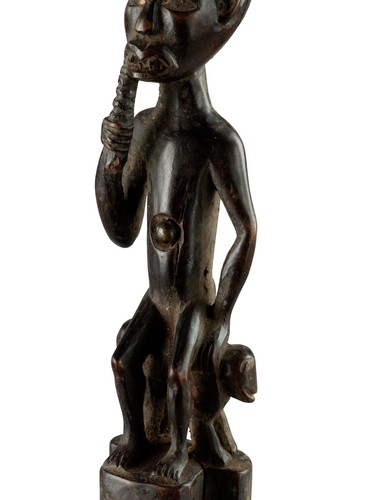 Statuetta Africana Kongo - Feticcio Divinatorio - Uomo Seduta Su Sgabello - 420 - Picture 8 of 10