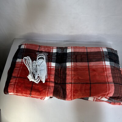 Bedsure Heated Blanket/Throw Red Plaid