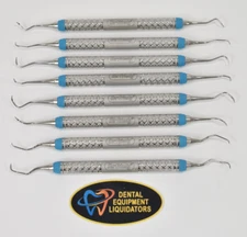 EIGHT New Hu-Friedy Dental CURETTE Scalers Various Models all with #9 Handles