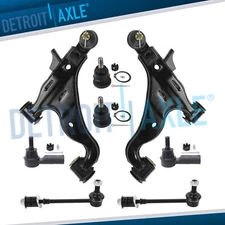 8pc RWD Front Lower Control Arms Tie Rods Sway Bars for 2005-2015 Toyota Tacoma