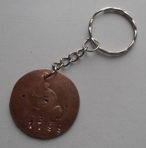 1799 HALFPENNY KEYRING