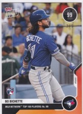 2020 Topps Now MLB Network Top 100 Orange #99 Bo Bichette Blue Jays RC 3/5