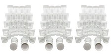 3oz Child Resistant Glass Jars w/ White Cap 3.5g/Eighth Size Storage 100 Pack