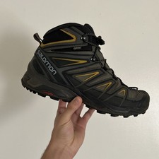 Size 12 - Men  s SALOMON X Ultra 3 Mid GTX Gore-Tex Hiking Boots Black Green