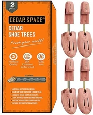 Wooden Shoe Stretcher Tree, 9-10 Sizes Cedar Wood Shoe Trees,2PC Shoe Stretcher