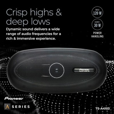 Pioneer TS-A4103 2-Way 4in. x 10in. Car Speaker for sale online | eBay