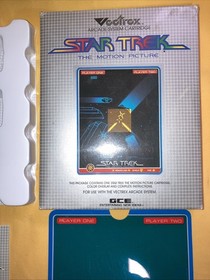 Vintage GCE Vectrex STAR TREK Arcade Game Complete Box, Manual, Overlay 1982