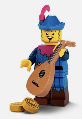 LEGO Troubadour Minifigure with lute Series 22 CMF  71032  col388 *Read* NEW
