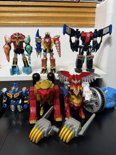 Bandai Power Rangers Mini Megazord Action Figure Set Vintage 5"