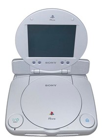 SONY PSone LCD Monitor Combo Gray NTSC-J Tested Working w/Box from JAPAN