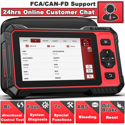  ABS SRS TCM Engine Check Bidirectional OBD2 Scanner Diagnostic Scan Tool CAN-FD