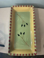 “Olivia” Rectangular Serving Tray By Signature Houseware