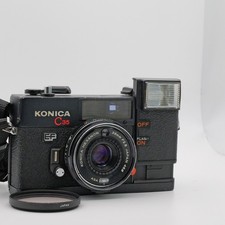  Exc 3 Konica C35 EF 38mm f/2.8 Point  Shoot Film Camera w/ Case from Japan