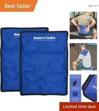 Large Reusable Ice Packs for Injuries 11x14.5in Hot Cold Gel Wraps for Pain R...