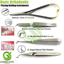 Strumenti dentali pinza Mathieu, pinza para staffe y empujador de bandas