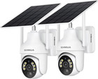 Camaras de seguridad solares 2k inalambricas para exteriores paquete de 2