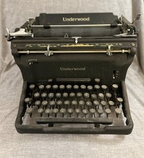 Vintage 1946 Underwood Model 11 typewriter II-6428193 with Cover Untested thumbnail