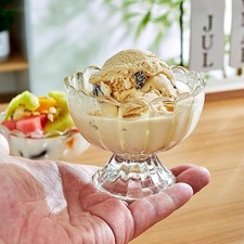 Vintage Glass Dessert Bowls, Ice Cream Cups, 5Oz Dessert Cups, for Sundae, Fruit