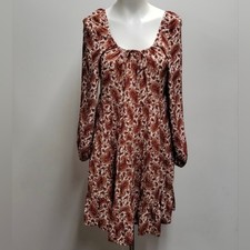 Faithfull The Brand Naline Paisley Print Long-sleeve Mini Dress Women's Medium