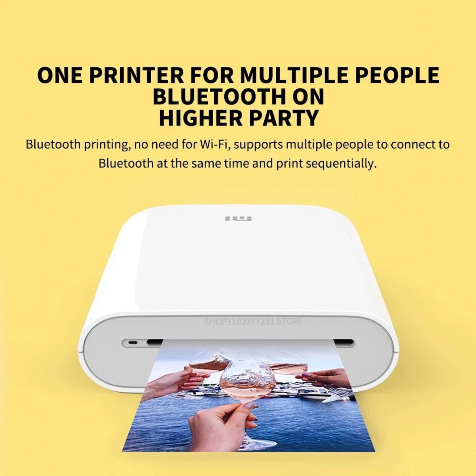 Xiaomi Printer 300dpi Portable Photo Mini Pocket With Share 500mAh Pic Printer - Image 2 of 4