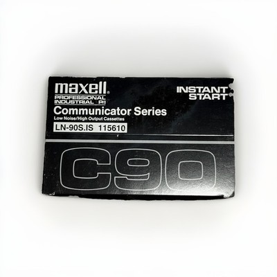 Maxell Professional Industrial P/I C90 Instant Start Audio Cassettes 90 Min