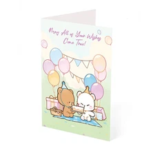 Milk Mocha Bear: Picnic Party Birthday Card