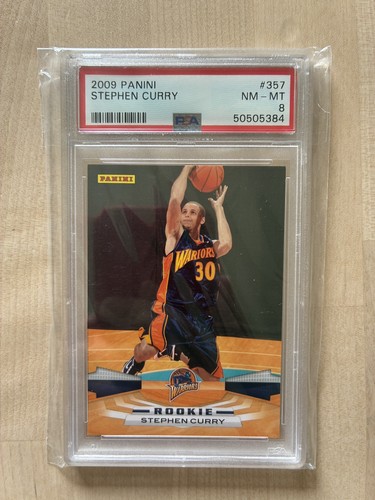 2009-10 Panini Stephen Curry #357 (RC) PSA 8