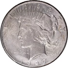 1927 $1 Peace Silver Dollar ~ AU Details