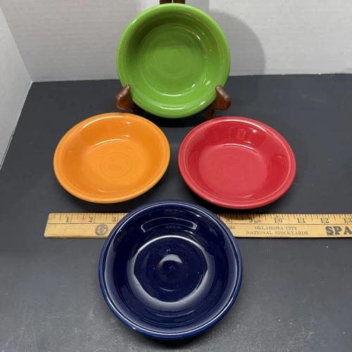 Fiesta HLC USA Fiestaware Multicolor Set of 4 Salsa Fruit 5 3/4" Bowls