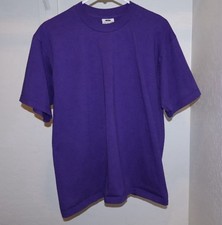 Pro Club Men's Heavyweight Cotton Short Sleeve Crew Neck T-Shirt - Purple