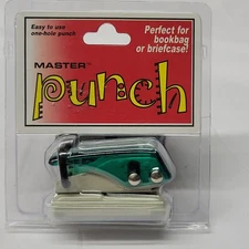 Master Single One Hole Paper Punch Martin Yale Round Circle School Photo Art New