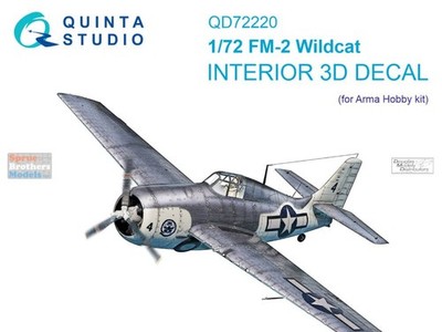 QTSQD72220 1:72 Quinta Studio 3D Decal - FM-2 Wildcat (ARM kit)