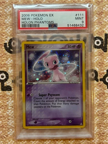 MEW EX PSA 9 HOLON PHANTOMS 111/110 HOLO POKEMON 2006